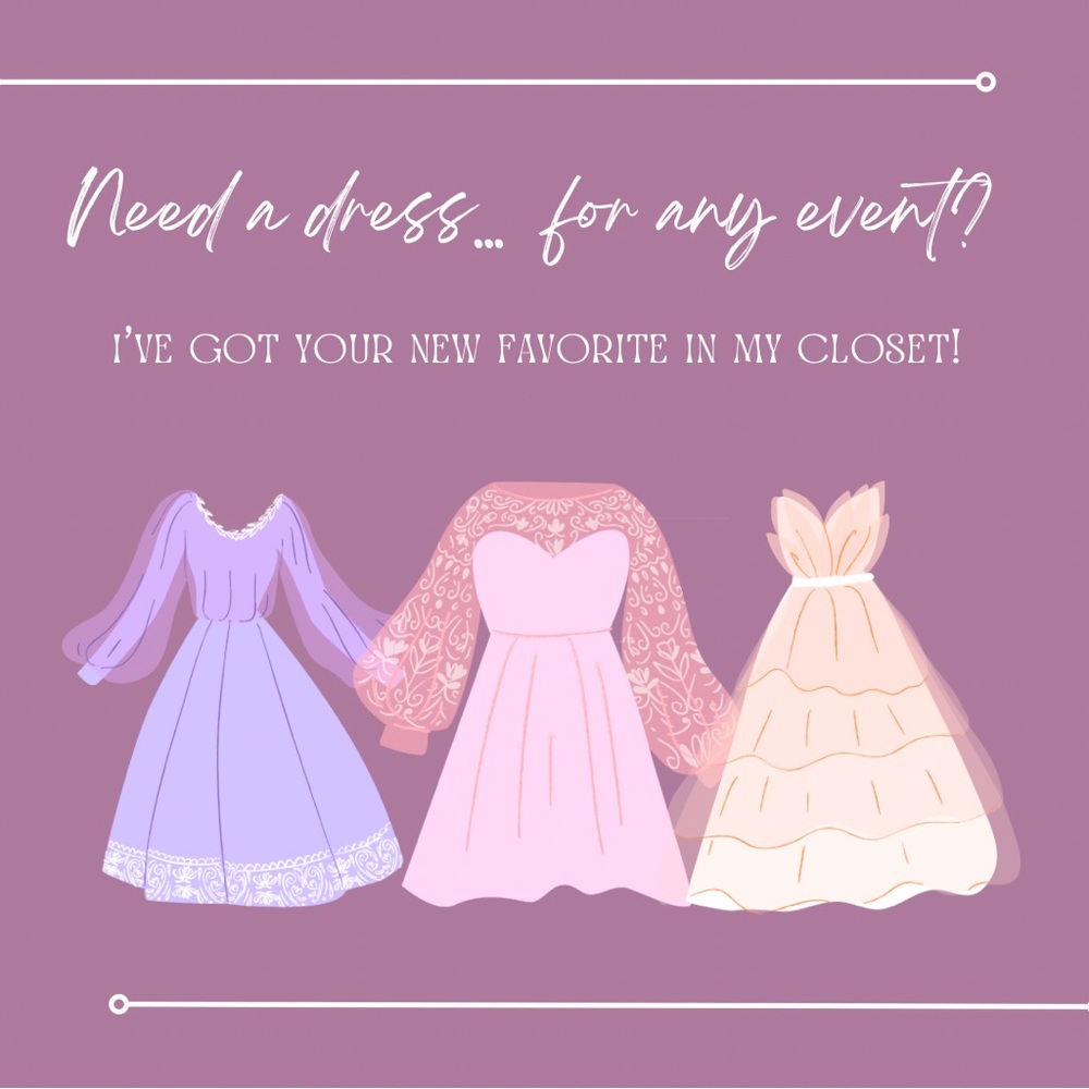 Dresses… dresses… dresses